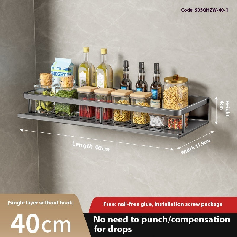 Kitchen Rack Seasoning Multifunctional Wall Mount Storage