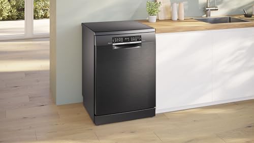 Bosch SMU4ETS08E, Series 4, Smart Undermount Dishwasher, 60 cm, Cutlery Basket, Dishwasher with Program Assistant, Particularly Quiet, Height-Adjustable Upper Basket, Automatic Door Opening, Stainless