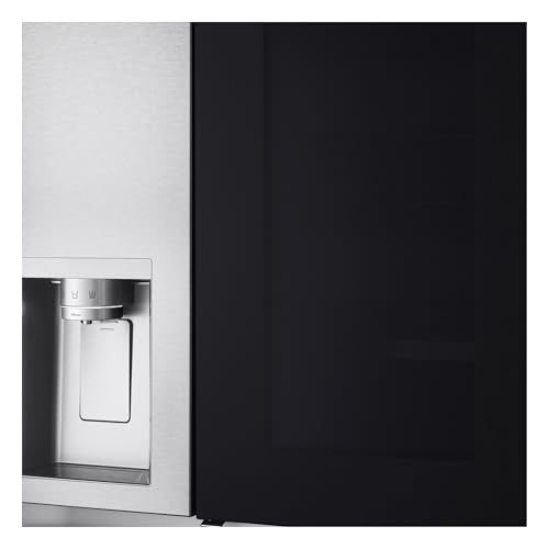 LG GSXE90MBDD Side by Side Kühlschrank mit InstaView Craft Ice | Door in Door | Crushed Ice -und Wasserspender EEK: Klasse D | 628 Liter Kapazität | Festwasseranschluss | Total No Frost