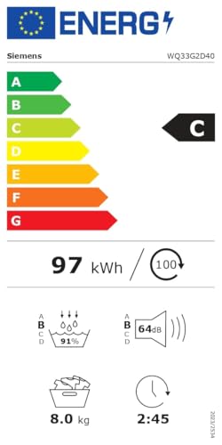Siemens WQ35B2B30 Wäschetrockner iQ700, Wärmepumpentrockner mit 8kg Fassungsvermögen, directTouch LED-Display, autoDry, Outdoor-Programm, Home-Connect, Weiß, 60cm