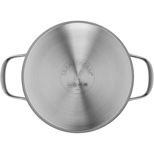 WMF Provence Plus Topfset Induktion 5-teilig, Kochtopf Set unbeschichtet mit Glasdeckel, für alle Herdarten geeignet, Induktions Töpfe Set, ohne Skalierung, Cromargan Edelstahl poliert