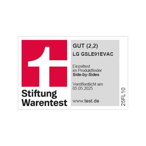 LG GSLC40PYPE Side-by-Side Kühlschrank ǀ Smart Inverter Compressor ǀ Eis- und Wasserspenderǀ Total No Frost Technologie ǀ EEK E ǀ 638 L