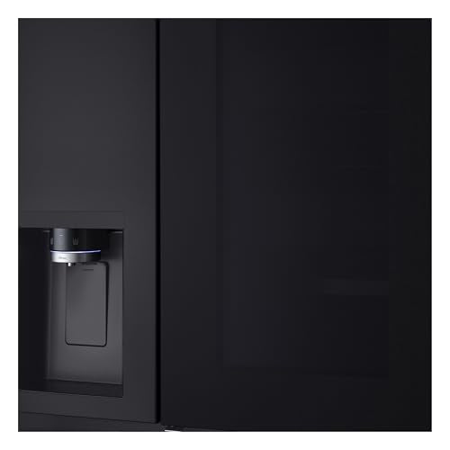 LG GSXE90MBDD Side by Side Kühlschrank mit InstaView Craft Ice | Door in Door | Crushed Ice -und Wasserspender EEK: Klasse D | 628 Liter Kapazität | Festwasseranschluss | Total No Frost