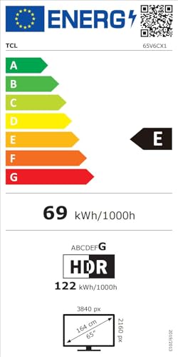 TCL 50V6C 50 Zoll Direct LED TV, 4K HDR Fernseher, Smart TV mithilfe von Google TV (Dolby Audio, Motion Clarity, Kompatibel mit Google Assistant & Alexa)