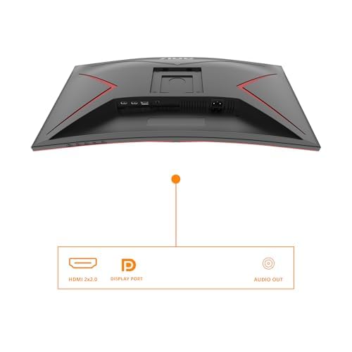 AOC Gaming CU34G2XPD – 34-Zoll-WQHD-Curved-Monitor, 180 Hz, schnelle VA, 1 ms GTG, FreeSync Premium, HDR400, höhenverstellbarer Standfuß (3440 x 1440, HDMI, DisplayPort, USB-Hub)