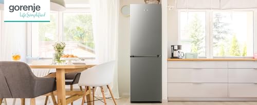 Gorenje N 619EAW4 Fridge-Freezer Combination, LED Display, 186 cm, 300 L, NoFrostPlus, Vegetable Compartment with Moisture Control, FastFreeze, White