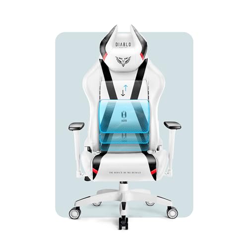 Diablo X-Horn Gaming Office Chair Desk Chair 3D Armrests Ergonomic Design Neck / Lumbar Cushion Imitation Leather Rocker Function