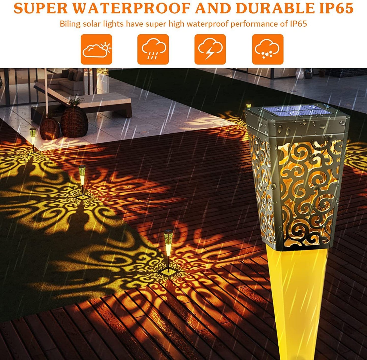 Colorful RGB Solar Garden Landscape Decorative Lamp