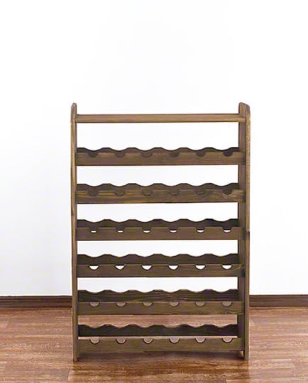 PROREGAL Weinregal PINOTWINE C | HxBxT 87,2x63,2x26,5cm | 42 Flaschen | Massives Kiefernholz | Natur unbehandelt | Weinhalter Weinständer Flaschenständer Flaschenregal Holzregal