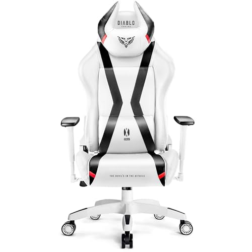 Diablo X-Horn Gaming Office Chair Desk Chair 3D Armrests Ergonomic Design Neck / Lumbar Cushion Imitation Leather Rocker Function