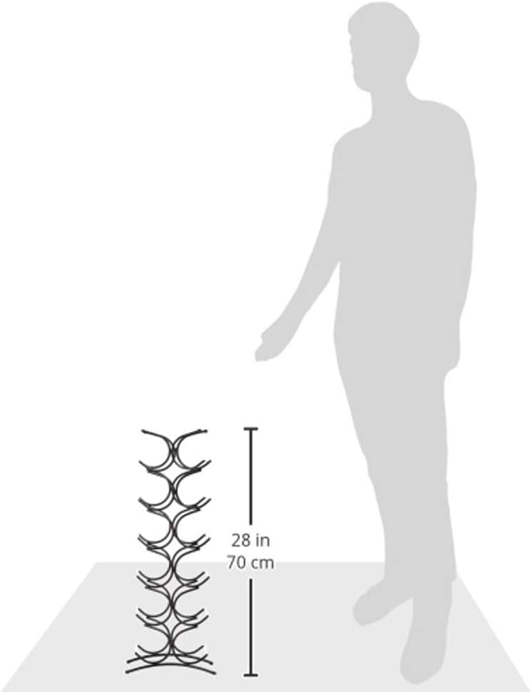 Amazon Basics Wine Rack For 12 Bottles, Black