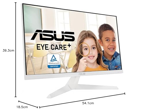 ASUS Eye Care VY279HGR - 27 Inch Full HD Monitor - 120 Hz, 1ms MPRT, AdaptiveSync, GameFast Input - IPS Panel, Vesa 100x100, 16:9, 1920x1080, HDMI, D-Sub