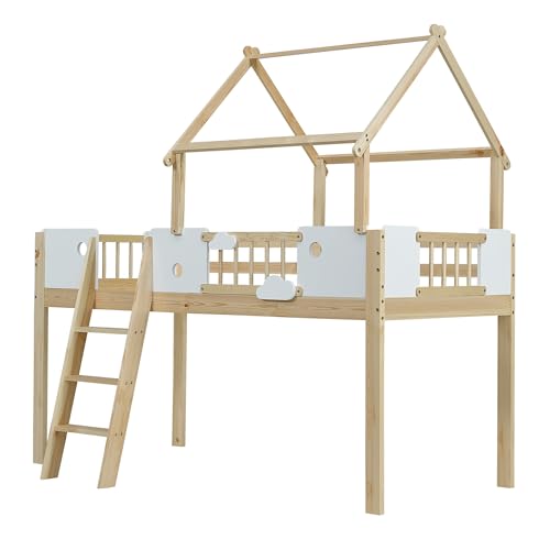 xixiworkshop Kinderbett 90x200cm Ausziehbett Bett mit Stauraum und USB-Steckdose/Mehreren Ablagefächern multifunktionales Jugendbett/Gästebett/Doppelbett mit Stauschrank Lattenrost,Ohne Matratze,Grau