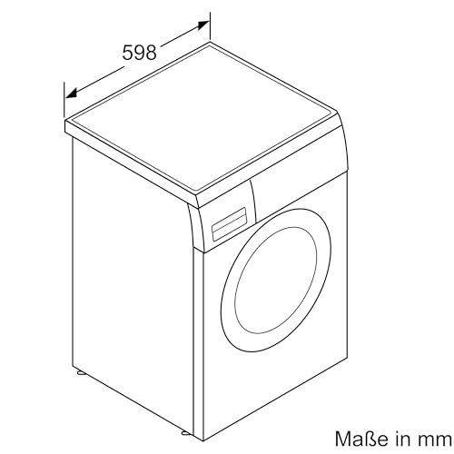Siemens WM14N12A Waschmaschine iQ300, Frontlader mit 9kg Fassungsvermögen, 1400 UpM, speedPack L, smartFinish, Outdoor-Programm, LED-Display, Weiß, 60cm