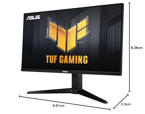ASUS TUF Gaming VG34VQL1B, 34 Inch UWQHD Curved Monitor, 165 Hz, 1 ms MPRT, FreeSync Premium, DisplayHDR 400, VA Panel, 21:9, 3440 x 1440, DisplayPort, HDMI, USB, Ergonomic, Black