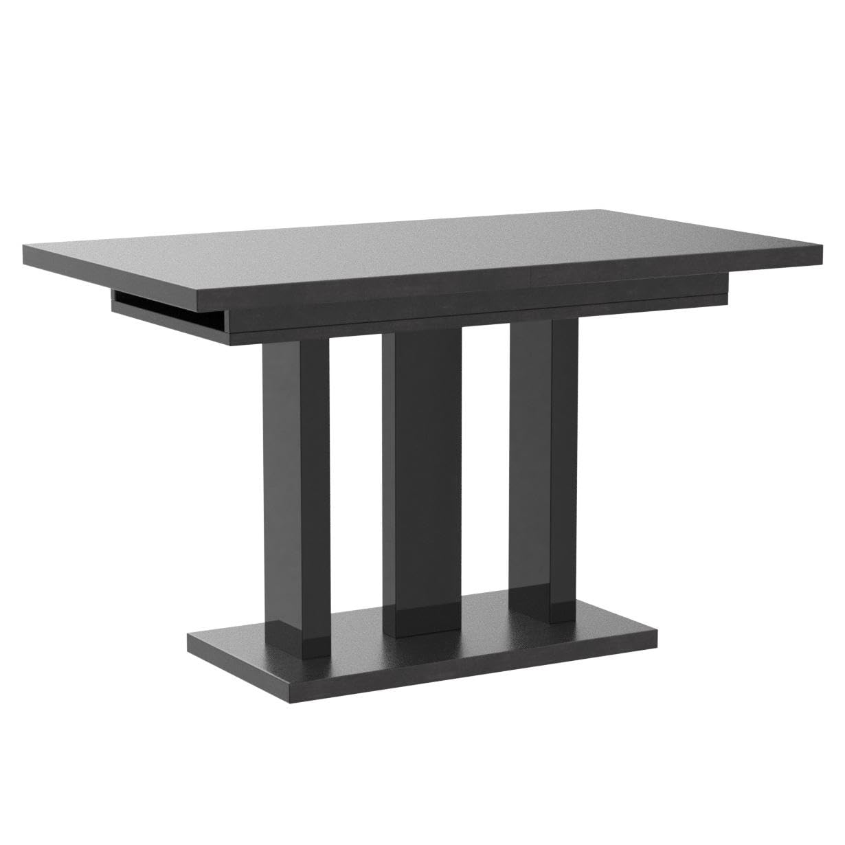 Endo-Moebel Esstisch Appia 130cm - 210cm erweiterbar ausziehbar Säulentisch Küchentisch | Tischbeine Matt (Eiche Craft Gold)
