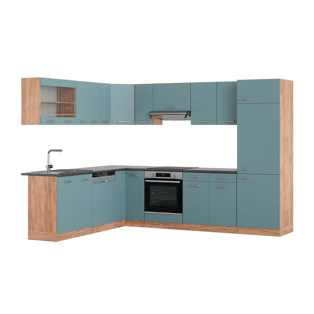 Vicco Goldkraft Kitchen Unit R-Line Corner 287 x 277 cm