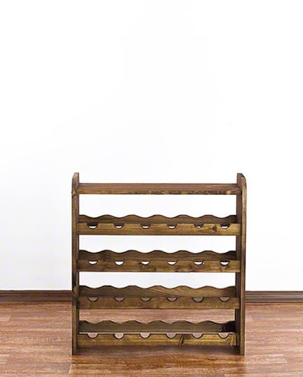 PROREGAL Weinregal PINOTWINE C | HxBxT 87,2x63,2x26,5cm | 42 Flaschen | Massives Kiefernholz | Natur unbehandelt | Weinhalter Weinständer Flaschenständer Flaschenregal Holzregal