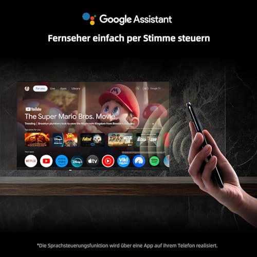 CHIQ L40FT 40 Zoll, Full HD, (100 cm) Smart Fernseher, HDR10, Dolby Audio & DBX-tv, Triple Tuner DVB-C/T2/S2, Integrierter Chromecast, Metall Randlos Design