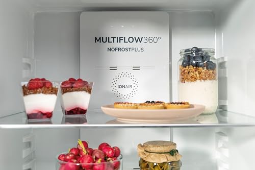 Gorenje N 619EAW4 Fridge-Freezer Combination, LED Display, 186 cm, 300 L, NoFrostPlus, Vegetable Compartment with Moisture Control, FastFreeze, White
