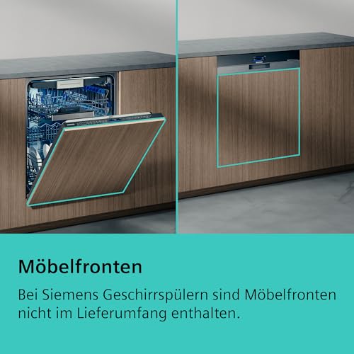 Siemens SN43ES06VE, iQ300 Smart Dishwasher, Undermount Dishwasher, 60 cm, Cutlery Drawer, Automatic Door Opening, Triple rackMatic, Particularly Quiet, intesiveZone, varioSpeed, aquaStop