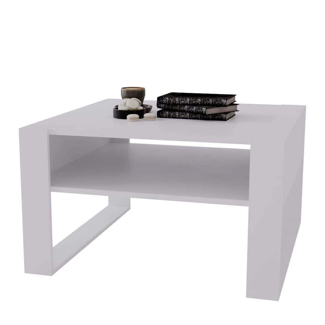 AKKE Karo Couchtisch für Wohnzimmer Beistelltisch Wohnzimmertisch Modern Sofatisch Kaffeetisch Deko Möbel für Wohnzimmer Wohnzimmertische Couchtische Eiche Mit Schwarzen Beinen