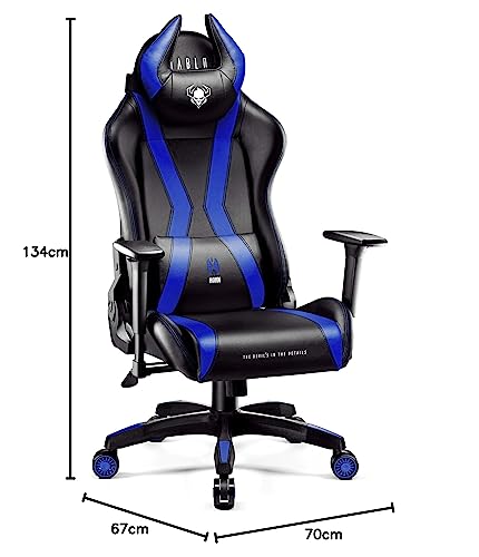 Diablo X-Horn Gaming Office Chair Desk Chair 3D Armrests Ergonomic Design Neck / Lumbar Cushion Imitation Leather Rocker Function