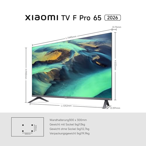 Xiaomi TV F Pro 43 2026 QLED TV 43 Inch (101 cm), 4K Ultra HD, Fire TV, Dolby Audio, DTS:X, HDR10+, 60Hz, Quad A55 Processor, Smart TV, 360° Bluetooth Remote Control