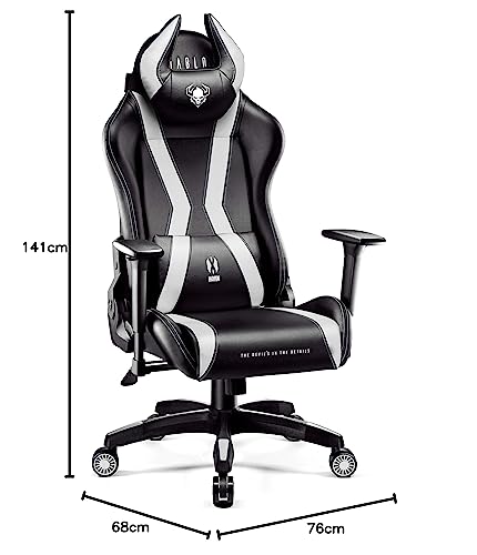 Diablo X-Horn Gaming Office Chair Desk Chair 3D Armrests Ergonomic Design Neck / Lumbar Cushion Imitation Leather Rocker Function