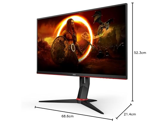 AOC Gaming CU34G2XPD – 34-Zoll-WQHD-Curved-Monitor, 180 Hz, schnelle VA, 1 ms GTG, FreeSync Premium, HDR400, höhenverstellbarer Standfuß (3440 x 1440, HDMI, DisplayPort, USB-Hub)