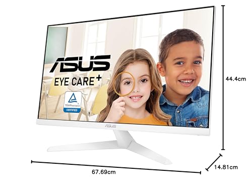 ASUS Eye Care VY279HGR - 27 Inch Full HD Monitor - 120 Hz, 1ms MPRT, AdaptiveSync, GameFast Input - IPS Panel, Vesa 100x100, 16:9, 1920x1080, HDMI, D-Sub