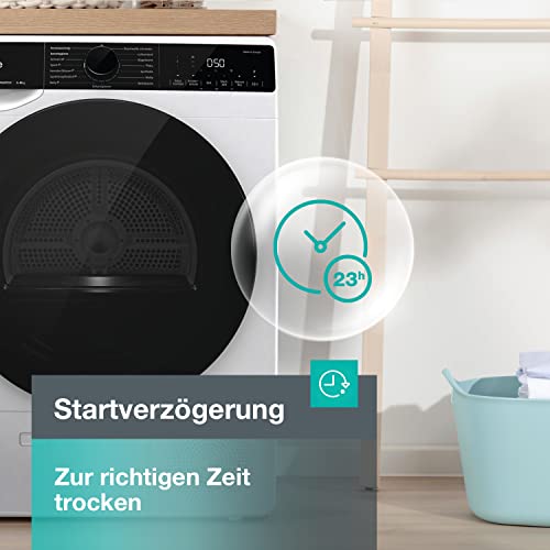 Gorenje DPNE82/GN Trockner/Kondensation mit Wärmepumpe / 8kg / 16 Programme/WIFI/Made in Europe/WaveActive Trommel/TwinAir/Feuchtesensor/Naturedry/LED Display/EEK: A++