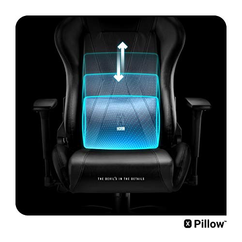 Diablo X-Horn Gaming Office Chair Desk Chair 3D Armrests Ergonomic Design Neck / Lumbar Cushion Imitation Leather Rocker Function