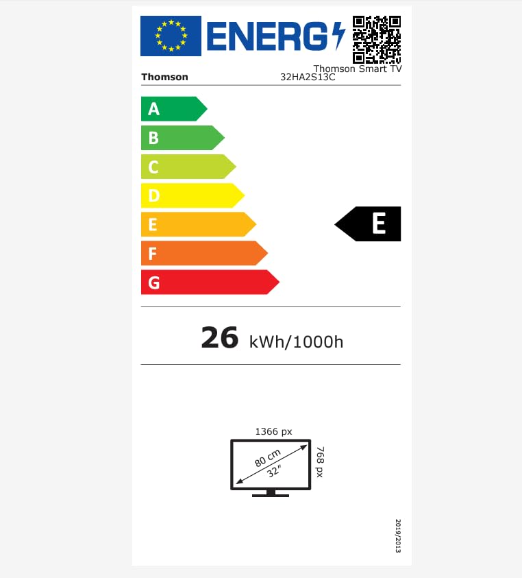 Thomson 43 Zoll (109 cm) 4K Ultra HD Weiß Smart Android TV, Google Assistant, Wi-Fi, Dolby Digital, Bluetooth, Triple-Tuner (Kabel,Satellit,Antenne), HDMI, CI+, A+ Panel – 43UA5S13W