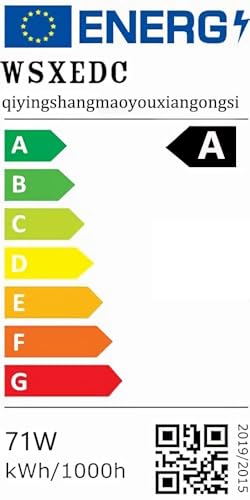 Dimmbare LED 6 Ring Wohnzimmerleuchte LED-Deckenleuchte moderne kreative Deckenbeleuchtung Innenbeleuchtung für die Augenpflege Für Schlafzimmer Büro Esszimmer Jugendzimmer (Weiß, L80cm 71W)