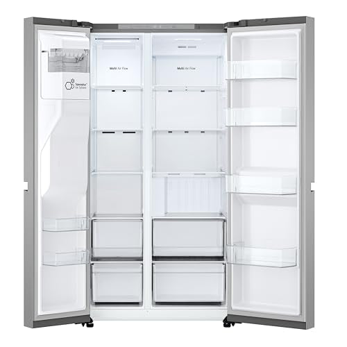LG GSLC40PYPE Side-by-Side Kühlschrank ǀ Smart Inverter Compressor ǀ Eis- und Wasserspenderǀ Total No Frost Technologie ǀ EEK E ǀ 638 L