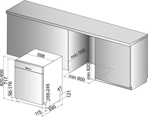 Bauknecht BUC 3C26 X Dishwasher, can be sub-mounted, A++, 266 kWh per year, 14 MGD