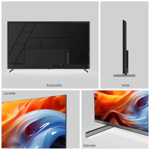 CHIQ L40FT 40 Zoll, Full HD, (100 cm) Smart Fernseher, HDR10, Dolby Audio & DBX-tv, Triple Tuner DVB-C/T2/S2, Integrierter Chromecast, Metall Randlos Design