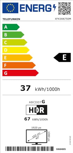 TELEFUNKEN QLED TV 32 Inch TV Full HD Android Smart TV (HDR, Triple Tuner, Bluetooth) QF32AN750S