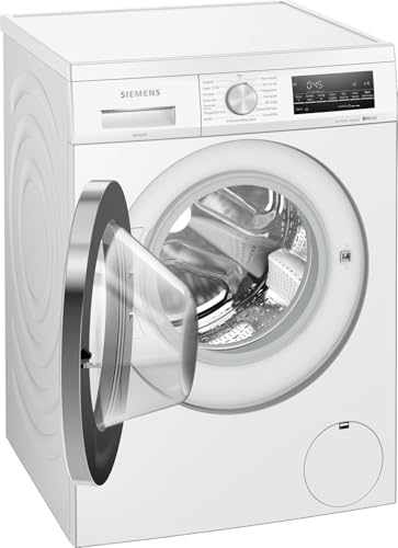 Siemens WM14N12A Waschmaschine iQ300, Frontlader mit 9kg Fassungsvermögen, 1400 UpM, speedPack L, smartFinish, Outdoor-Programm, LED-Display, Weiß, 60cm