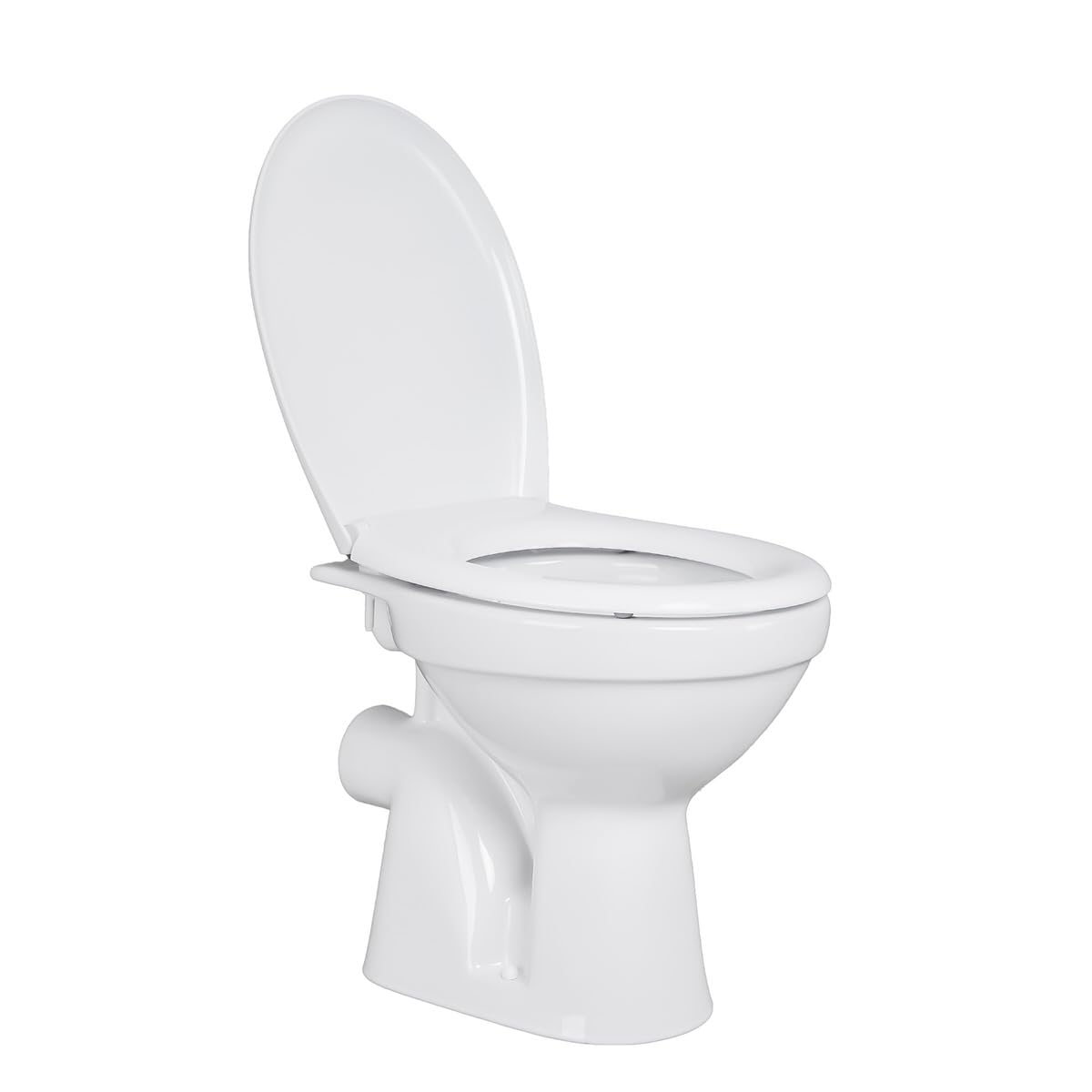 Belvit Dusch WC mit Bidet Funktion – Standtoilette mit Taharet, Hygienedusche, Spülkasten und Softclose WC-Deckel, waagerechter Abgang, Komplettset