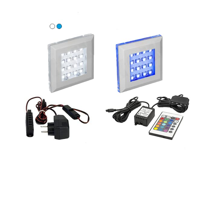 Furnitech Wohnwand Wohnzimmer Möbel (Schwarz) mit LED RGB - 16 Farben - Hängend Wohnzimmerwand Modern - Schrankwand mit Regale und TV Schrank (Nowara AN1-17B-HG20 1C)