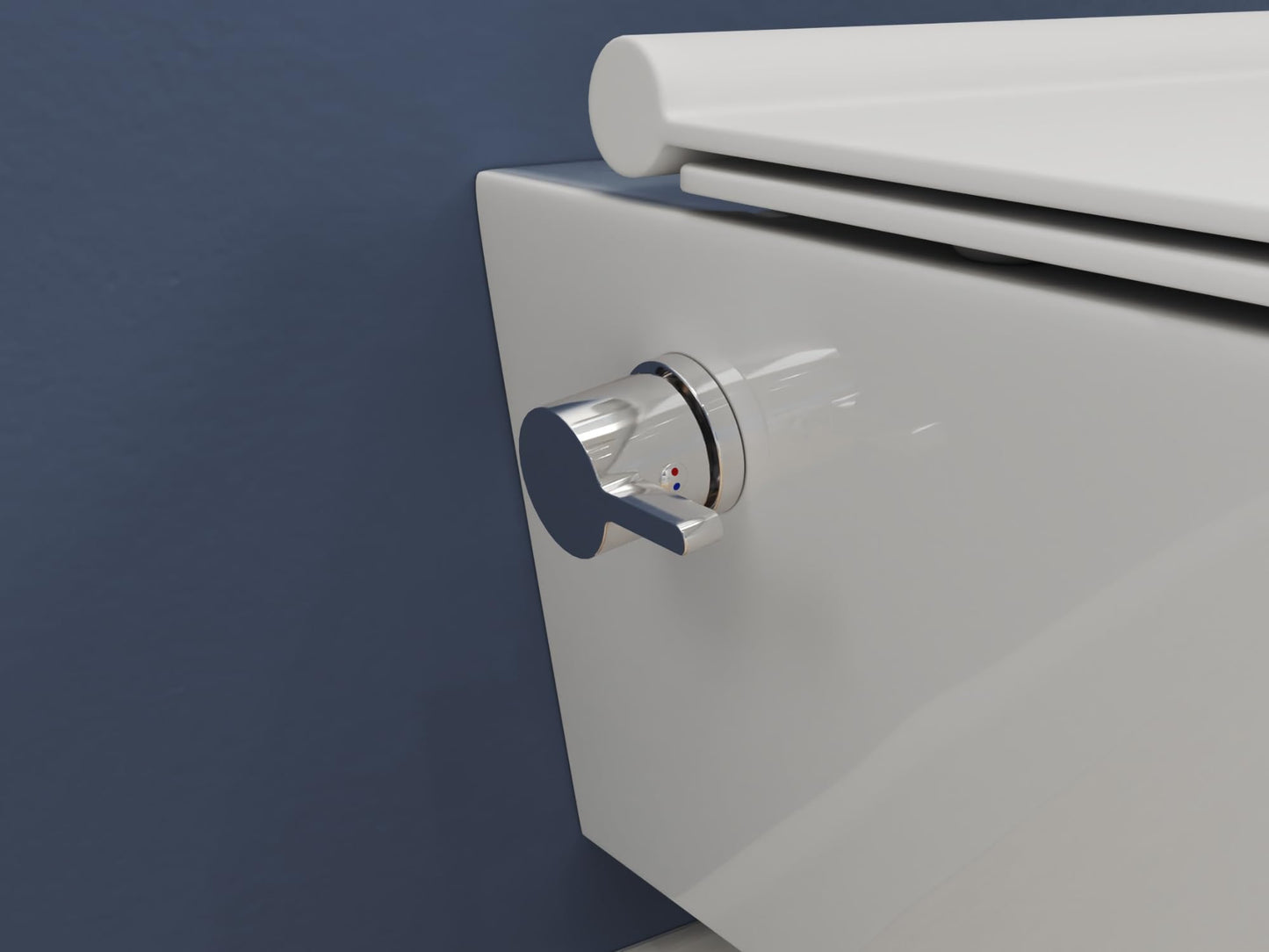 SSWW Taharet Toilet Includes Fitting and Removable Soft-Close Seat, Shower Toilet, Hanging Toilet, Toilet with Bidet Function, Hygienic, Shattaf, Different Versions
