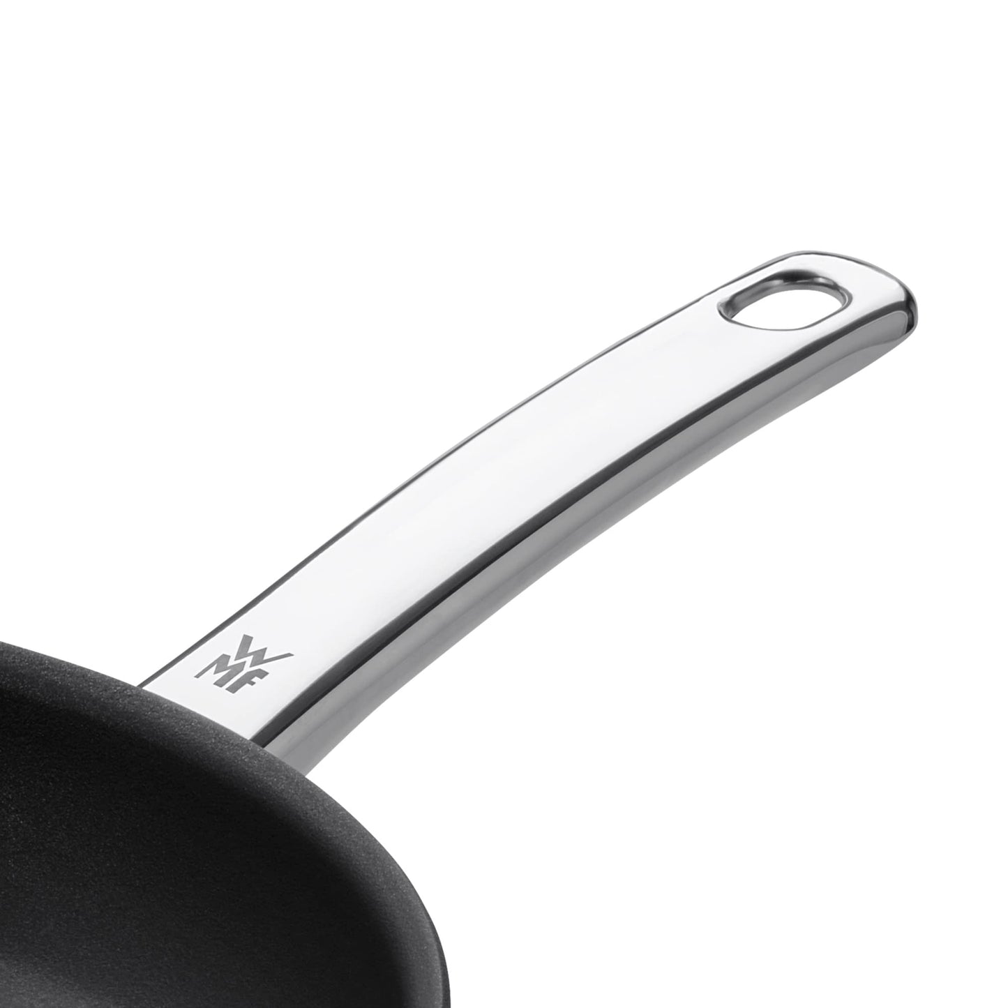 WMF Devil Pfannenset Induktion 3-teilig, Bratpfanne 24, 20, 28 cm, Induktion, Cromargan Edelstahl beschichtet, Kunststoffgriff