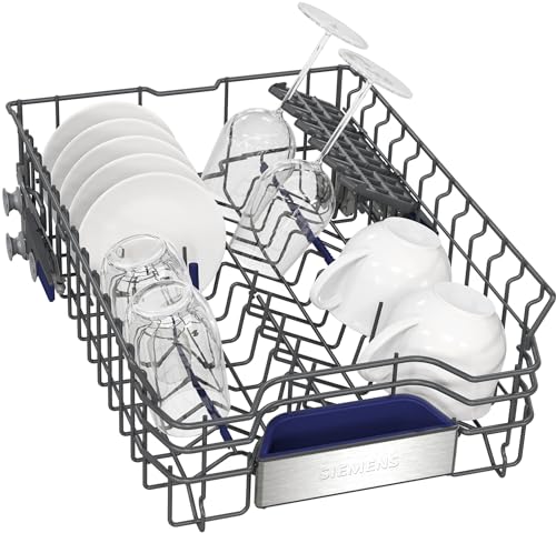 Siemens SR63EX24KE, iQ300 Smart Dishwasher, Fully Integrated, 45 cm Wide, Made in Germany, Cutlery Basket, Automatic Door Opening at the End of the Programme, Pleasantly Quiet with iQ Drive Motor