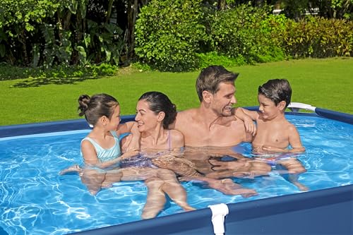 Bestway Steel Pro Frame Pool ohne Pumpe 259 x 170 x 61 cm, dunkelblau, eckig