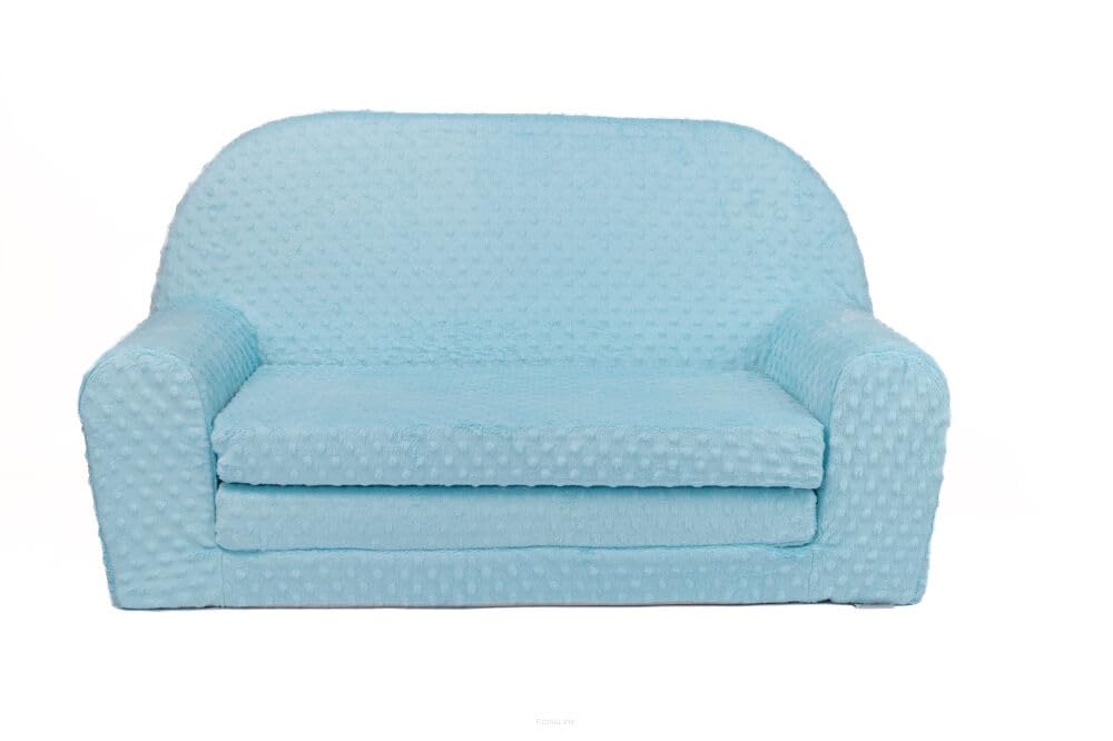 FORTISLINE Children's Sofa Mini Foldable 40 x 78 x 45 cm - Children's Sofa for Children 2-in-1 - Children's Couch Foldable - Foam Sofa Bed - Removable Cover - Many Designs