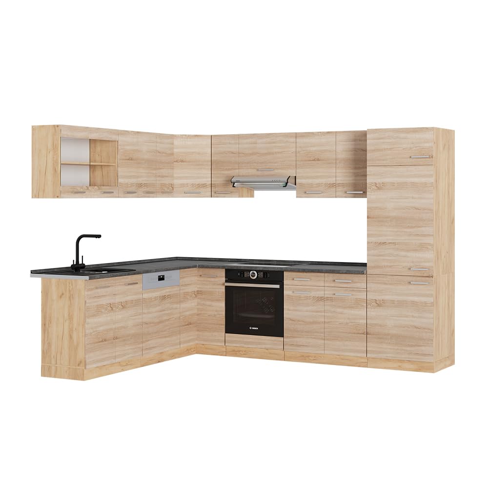 Vicco Goldkraft Kitchen Unit R-Line Corner 287 x 277 cm