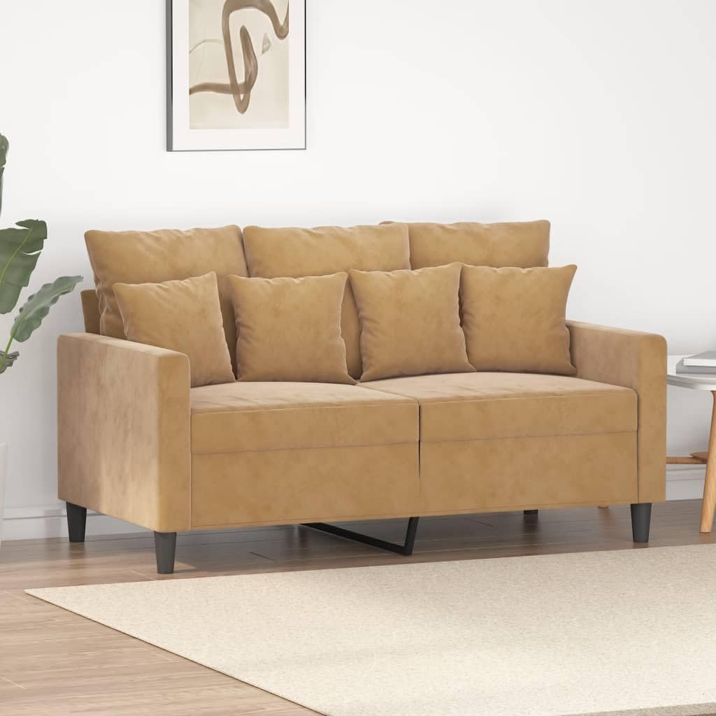 Willood 3-TLG. Sofagarnitur mit Kissen Dunkelgrau Samt,Sofa geeignet für Wohnzimmer, Sofa Set, mit Armlehnen und Kissen