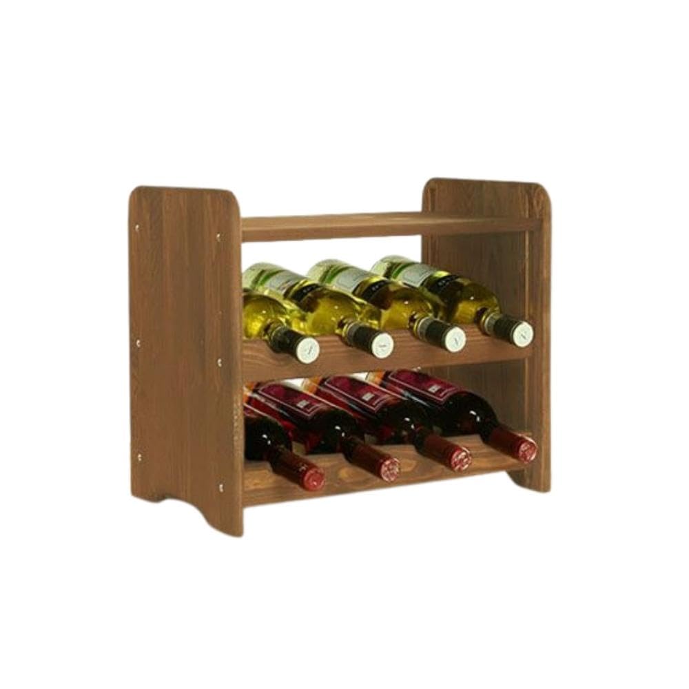PROREGAL Weinregal PINOTWINE C | HxBxT 87,2x63,2x26,5cm | 42 Flaschen | Massives Kiefernholz | Natur unbehandelt | Weinhalter Weinständer Flaschenständer Flaschenregal Holzregal